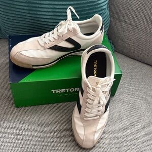 Tretorn Women’s Size 10 Cream and Black Sneakers